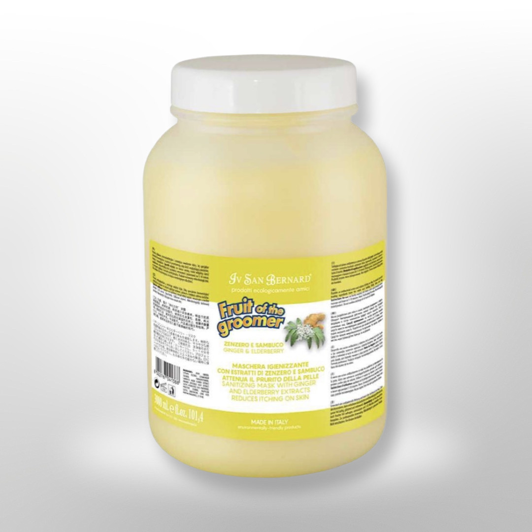 Маска Iv San Bernard для собак та котів дезінфікуюча з бузиною та імбирем Ginger and Elderberry 3л