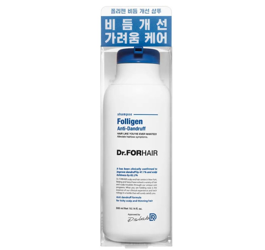 Dr.FORHAIR Folligen Anti-Dandruff Shampoo - Шампунь проти лупи для ослабленого волосся, 300 мл