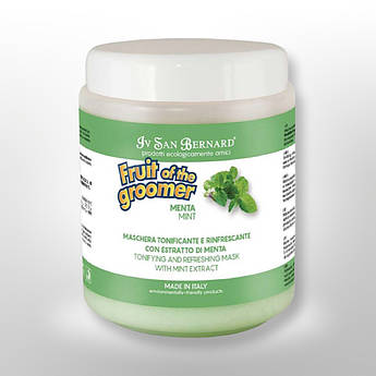 Маска IvSanBernard для собак так котів ,освіжаюча і тонізуюча з м'ятою та Вітамином В6 Mint 1л