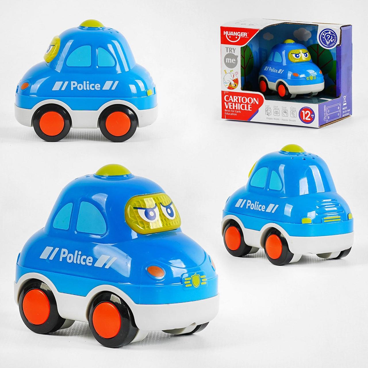 НЕ 0537 C Машинка синя Поліція, звук, підсвітка, іграшка