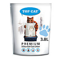 Наполнитель в кошачий лоток (туалет) силикагелевый TOP CAT Premium 3.8 л