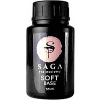 База для ногтей SAGA Professional Rubber Base SOFT 30 мл