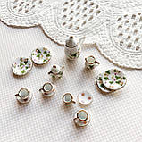 Мініатюра чайний керамічний набір Зелене листя, фото 2