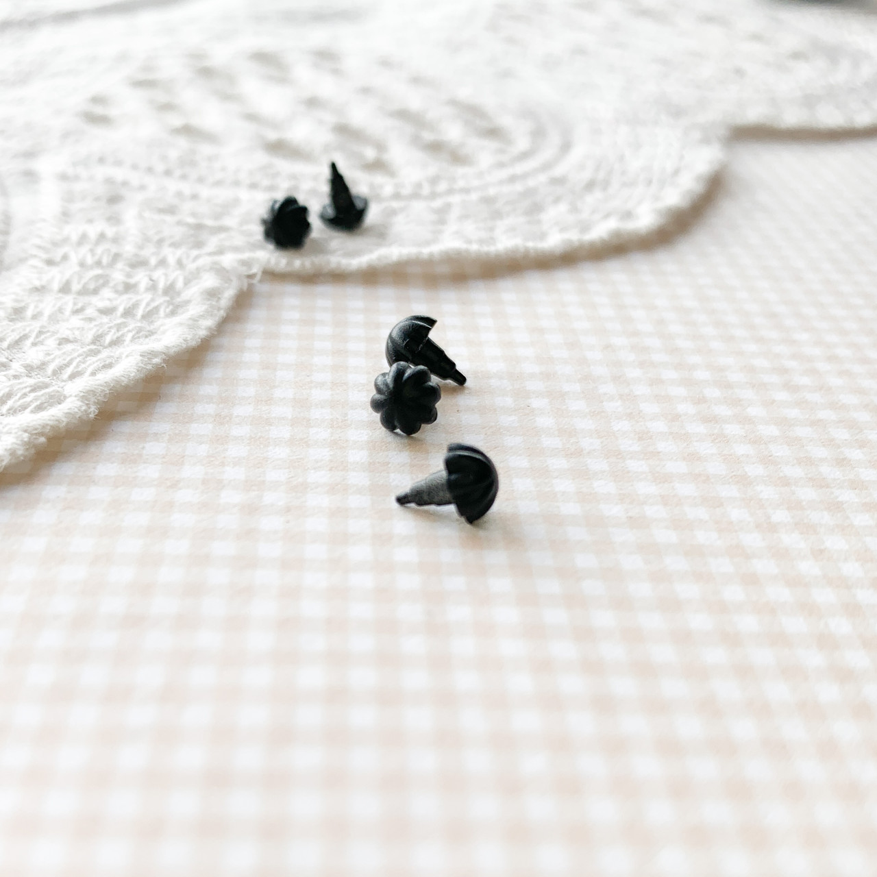 Ручка для меблів кругла фактурна 5 мм Чорна, фото 1