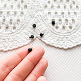 Ручка для меблів кругла фактурна 5 мм Чорна, фото 3