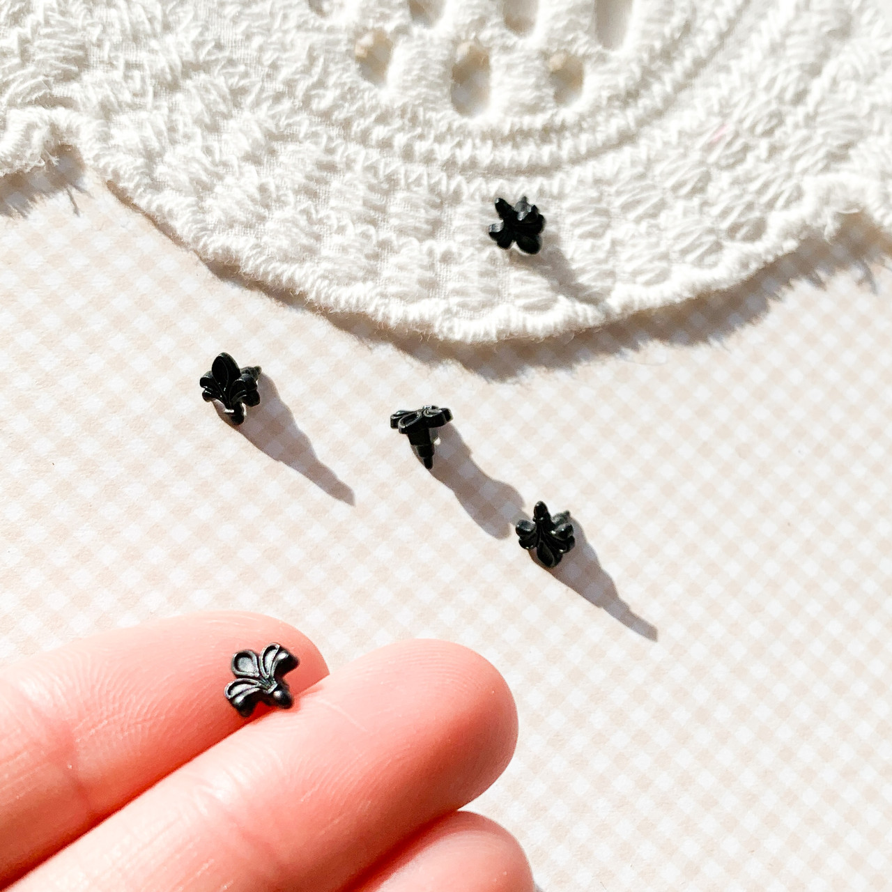 Ручка для меблів пелюстки 5 мм Чорна, фото 1