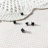 Ручка для меблів пелюстки 5 мм Чорна, фото 2