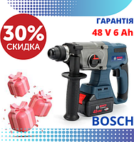 Перфоратор аккумуляторный Бош GBH 48-EC 48V 6 AH строительный профессиональный перфоратор на аккумуляторе