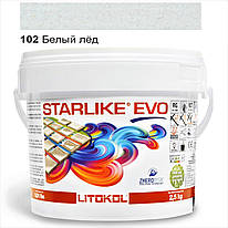 Litokol Starlike EVO - епоксидна фуга ,2,5 кг 102 Білий лід (0,3-2,3 кг/м2)