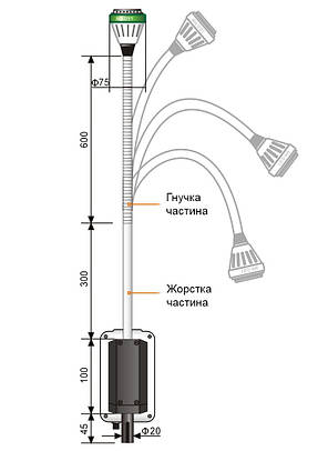 Світильник KD-202B-3, фото 3
