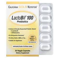 CGN, LactoBif Probiotics 100 млрд. КОЕ (30 капс.), пробиотики