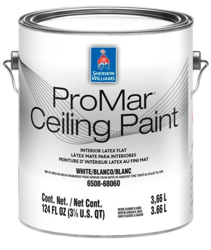 Фарба ProMar Ceiling Paint, FLAT (Глибокоматова), White. Sherwin-Williams