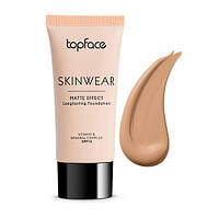 Матирующий тональный крем для лица TopFace Skinwear Matte Effect PT468 №005 Dark Beige 30 мл.