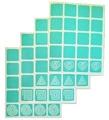 Трафарети-наклейки для nail-art Спіралі