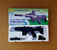 Детский игрушечный автомат Carbine M4 на пульках с лазерным прицелом модель 916 A