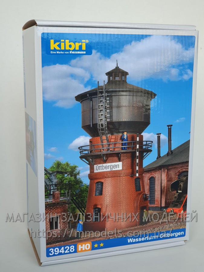 Збірна модель водонапірної башти, масштабу 1/87, H0 Kibri 39428, фото 1