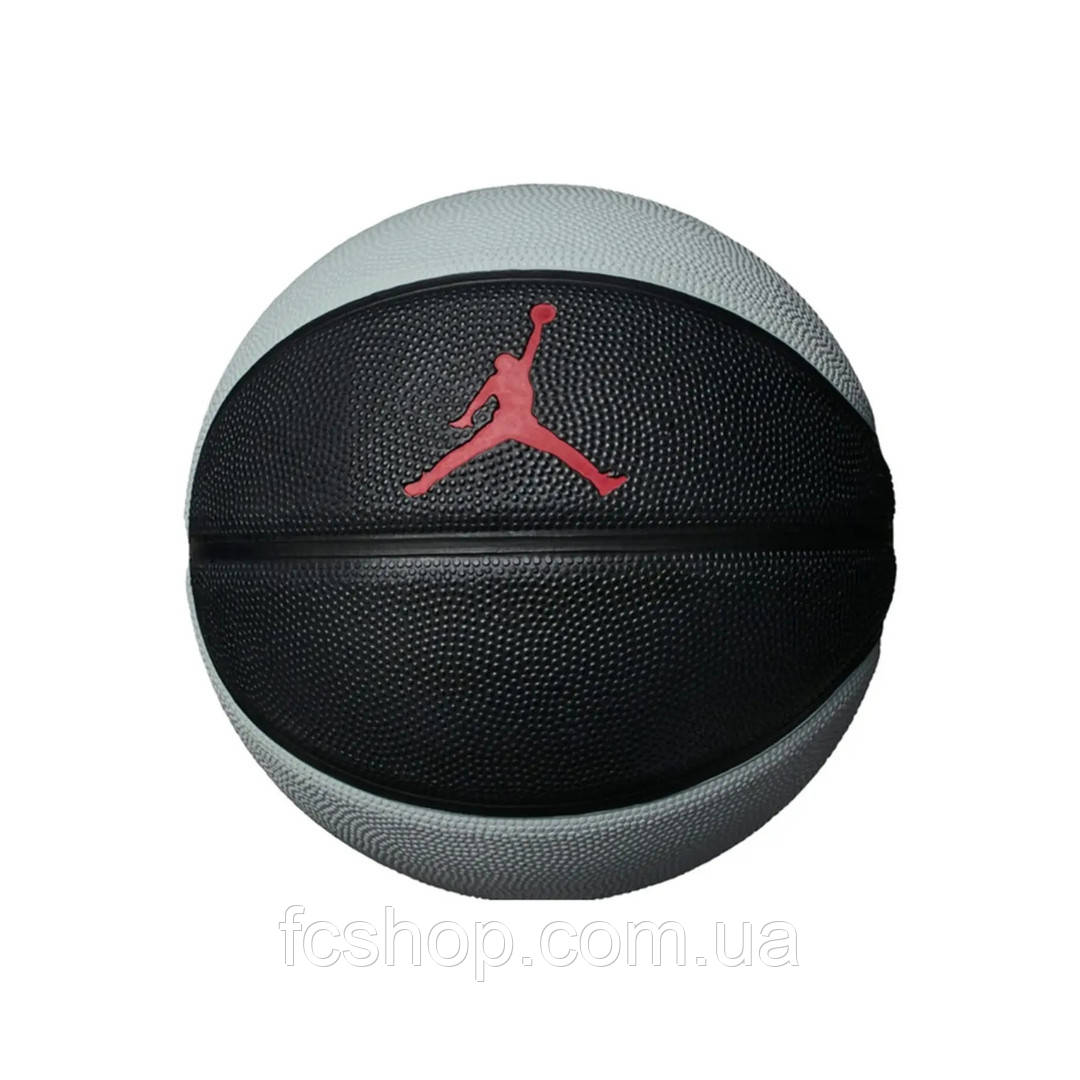 Баскетбольний м'яч Nike JORDAN SKILLS чорно-сірий J.000.1884.041.03, Чорний, Розмір (EU) — 3