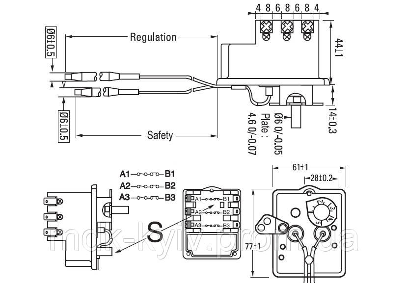 BSDP0005 Термостат Cotherm 3Ф 2-капиллярный комбинированный, Toff=65°C Тs=100°C, замена BTS, ET 300/3300 Atl - фото 5 - id-p353591787