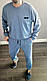Чудовий чоловічий зручний спортивний костюм блакитного кольору ., фото 7