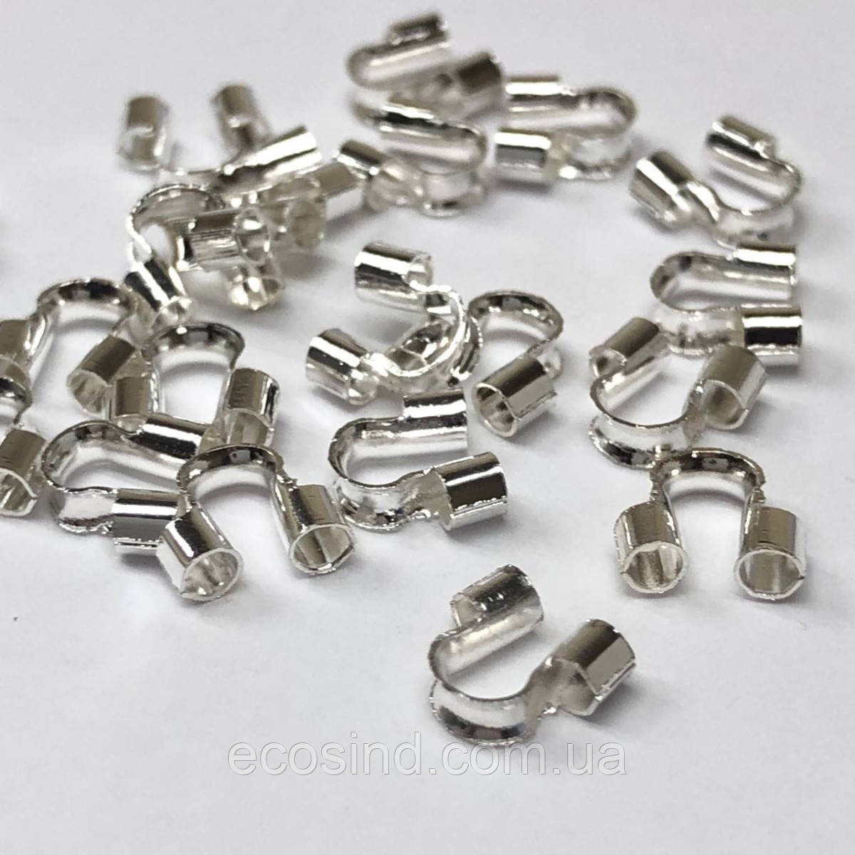 Купить Протектор для тросика 5 мм - 3г/уп - светлое серебро, цена 37.80 ...