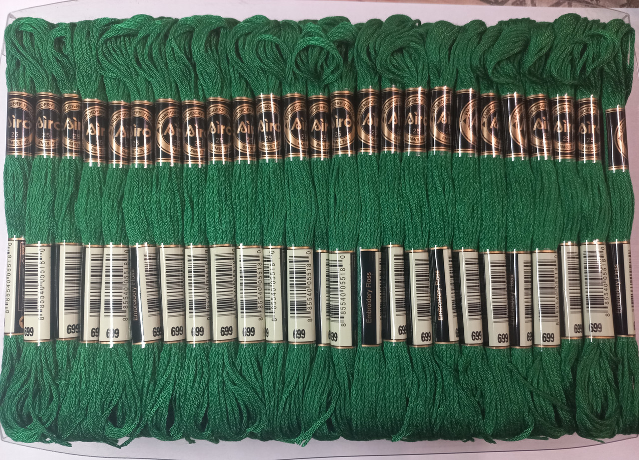 Мулине Airo. Колір - зелений 699, фото 1