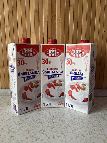 Купить Сливки Smietanka Mlekovita Polska 30% 1 л, цена 175 ₴ — Prom.ua ...