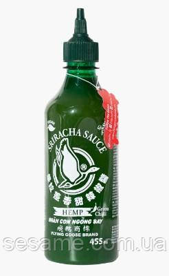 Соус Шрірача із зеленим чилі та коноплями Flying Goose Brand 455 мл (Таїланд)