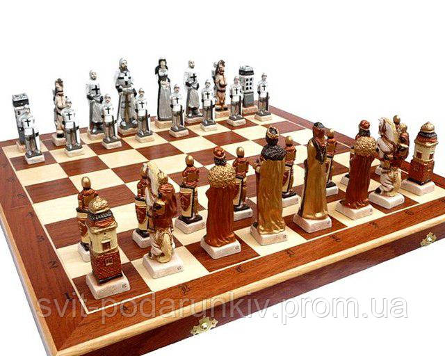 Елітні великі шахи Грюнвальд С-160 з оригінальними фігурами гідний подарунок