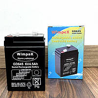 Аккумулятор для фонарика и торговых весов Wimpex 6V 4.5Ah