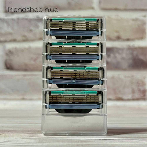 Кассеты Gillette Mach3 4шт. Новый дизайн (джилет мак 3) картриджи ...