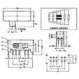 Перемикач боковий SK-24F01 (2P4T) 8 pin, фото 3