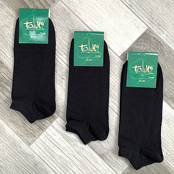 Шкарпетки чоловічі демісезонні бавовна короткі Талько, Житомир, розмір 42-45, чорні, 09450
