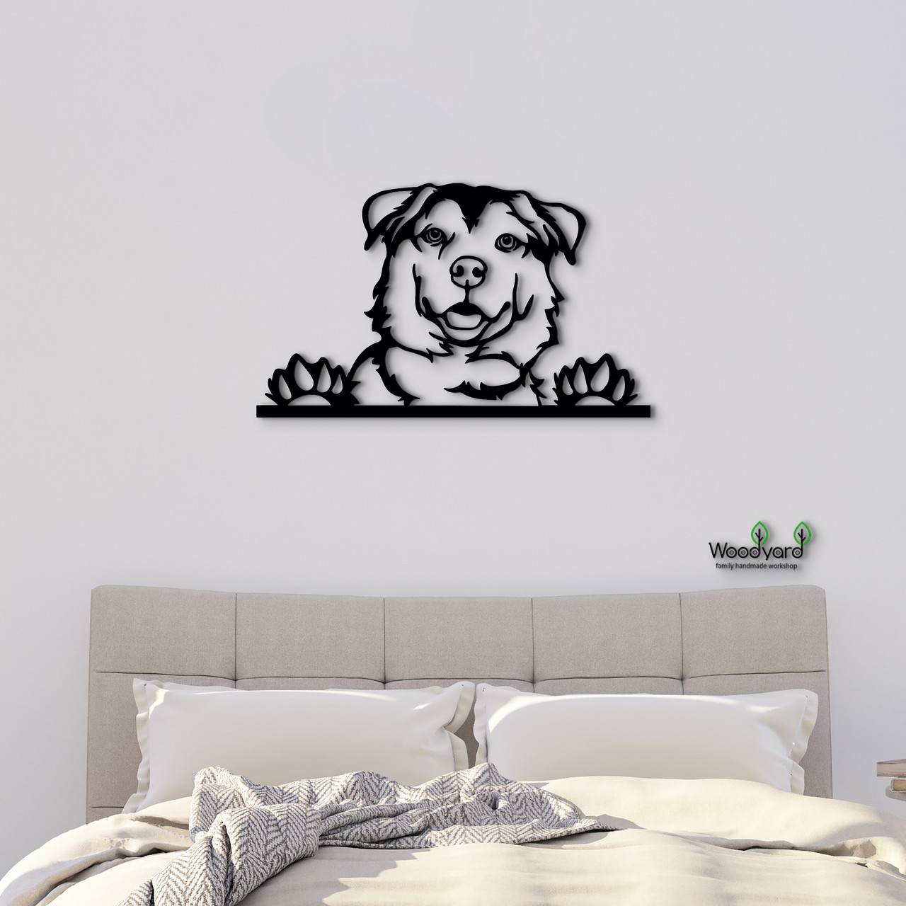 Панно Вівчарка 25x15 см - Картини та лофт декор з дерева на стіну., фото 1