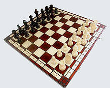 Великі дерев'яні шахи Турнірні 8 з класичними фігурами гарний подарунок, фото 3