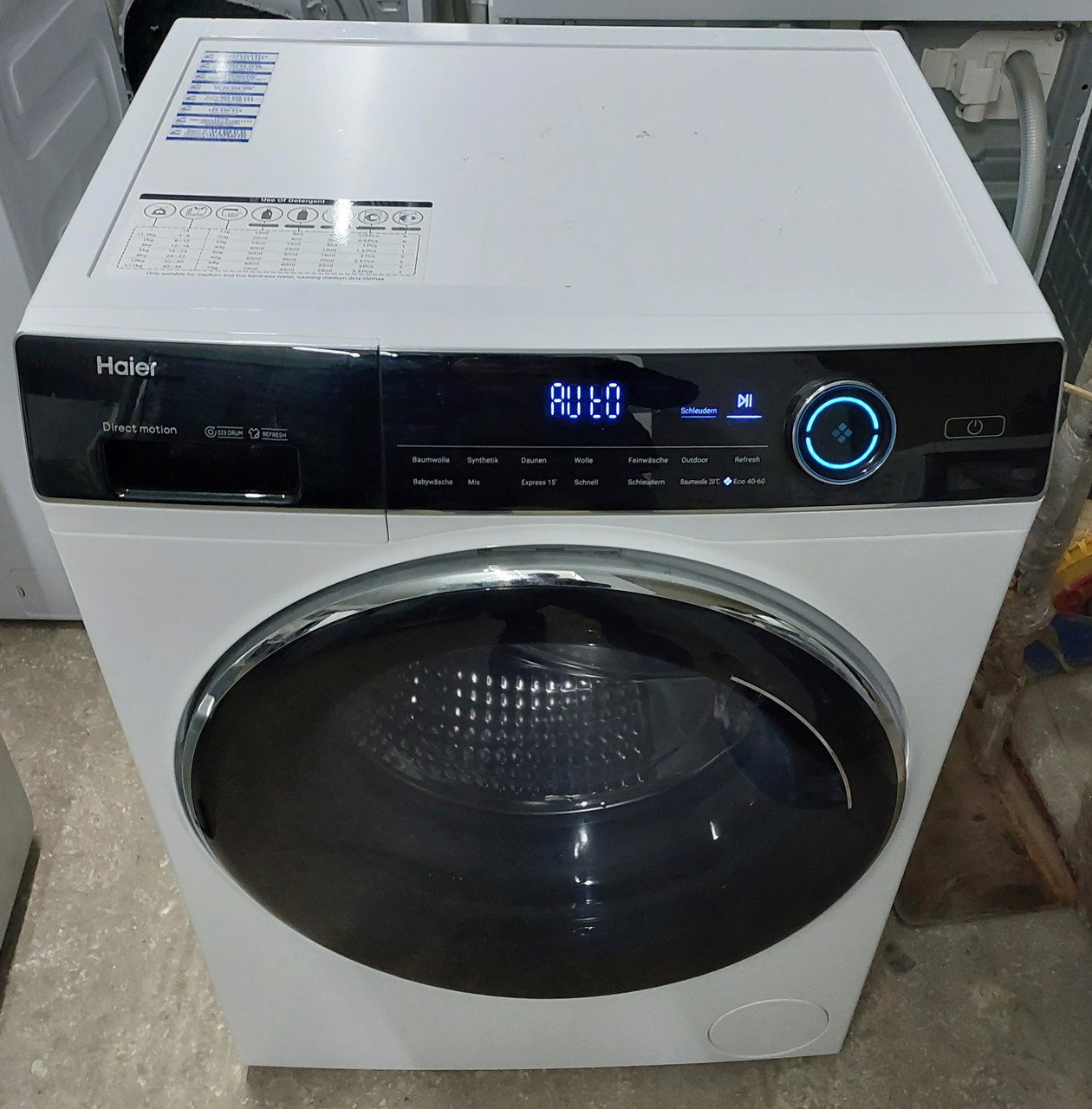 Вузька пралка 50см на 8кг А+++ Haier I-Pro Seria 7 HW80-B14979 нова