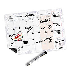 Магнітний планер на місяць A3    UA, Ліловий/Lilak