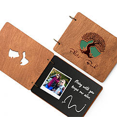 Крафтбук "Дерево" з темною обкладинкою та чорними сторінками