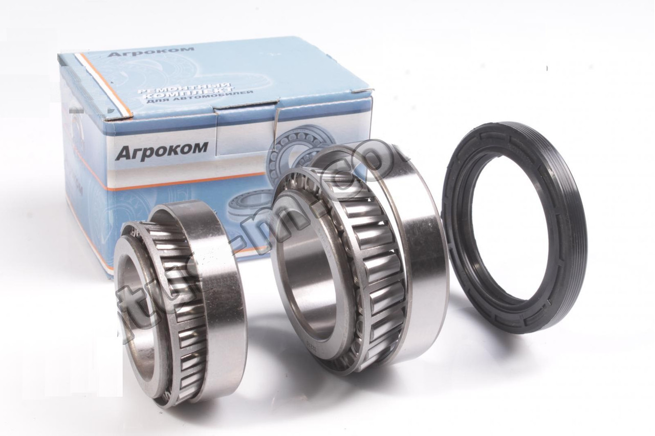 Ремонтний комплект маточини Соболь задньої (підшипник внутрішній, зовнішній, сальник) (пр. Агроком), фото 1