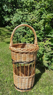 Плетена підставка для парасольок та тростин з лози