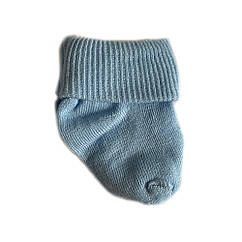 Шкарпетки бавовняні 0-3 м blue, блакитний, 0-3