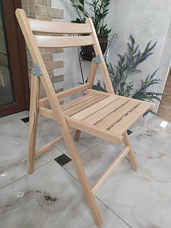 Дерев'яний складний стілець зі спинкою з дерева бук