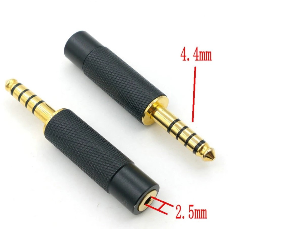 Балансний перехідник 2.5mm мм Female мама на 4.4 mm мм Male тато Pentaconn пентакон 5pin Balance HD6XX HD 560S, фото 1