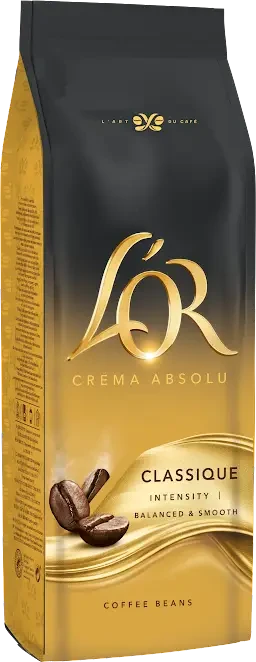 Кава в зернах L'OR Crema Absolute Classic 500 г (L'Or Classique blonde roast, L'Or Crema Absolu)