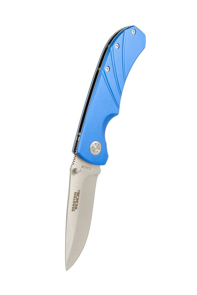 Ніж складаний MASTERTOOL "TITAN" 201х33х16 мм неіржавке лезо алюмінієва ручка 79-0122