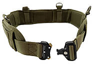 Розвантажувальний тактичний пояс РПС із кріпленням MOLLE олива (варбелт, warbelt), фото 3