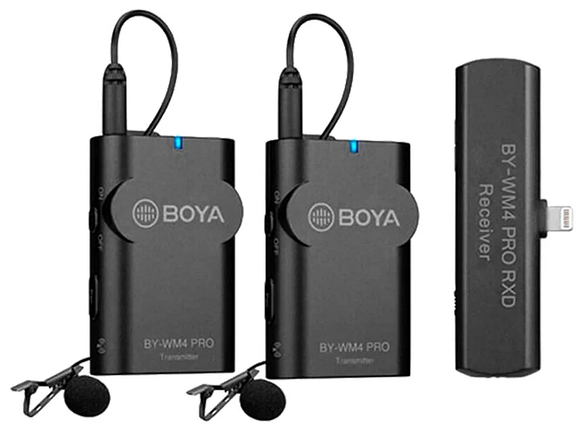 Boya BY-WM4 PRO-K4 Мікрофонна радіосистема для пристроїв Apple, фото 1