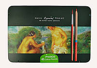 Набор акварельных карандашей Marco Renoir Fine Art Aqua 48 цветов в металлическом пенале