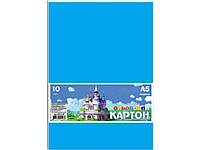 Картон кольоровий, набір 9арк., А4, в п/п пакеті КА4309Е ТМ ГРАФІКА 7Копійок