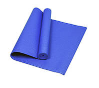 Йога-мат (килимок для йоги) с чохлом Newt PVC GR 5 мм синій NE-17-35-B