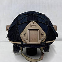 Тактический кавер на шлем каску fast фаст черный. Чехол маскировочный для шлемов касок модели фаст.